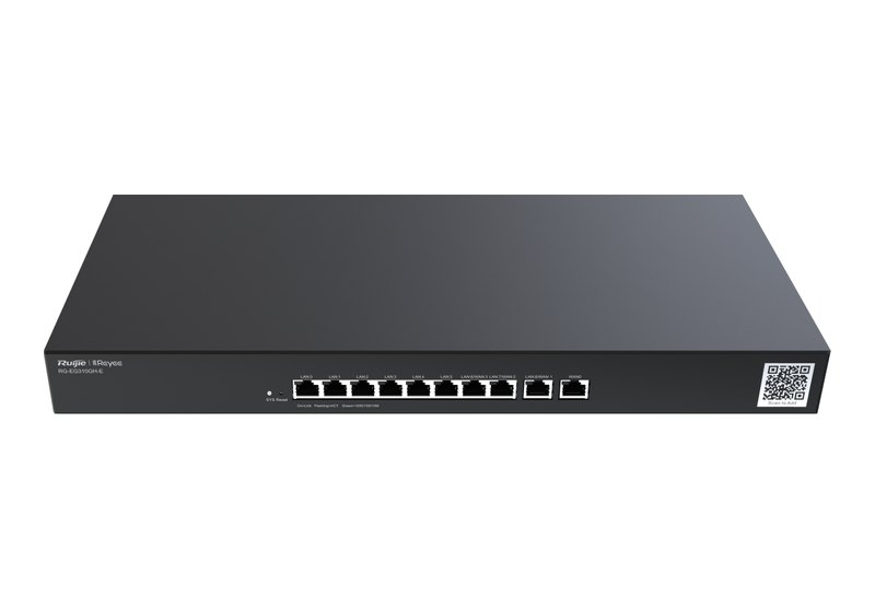 Ruijie RG-EG310GH-E, Router văn phòng quản lý Cloud 10 cổng Gigabit, tối đa 4 WAN, 1500 Mbps, rack 1U