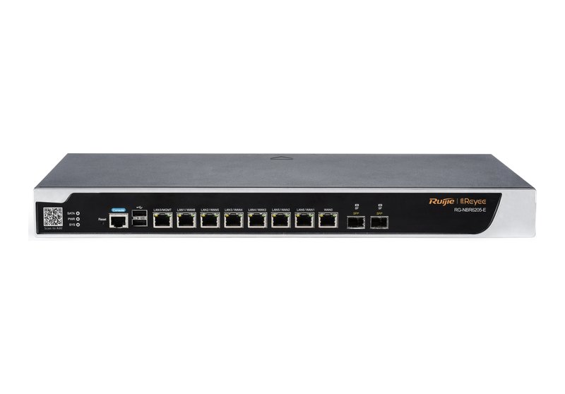 Ruijie RG-NBR6205-E, Router bảo mật Reyee NBR6000, 2 khe SFP 1G, 1,5 Gbps, rack 1U