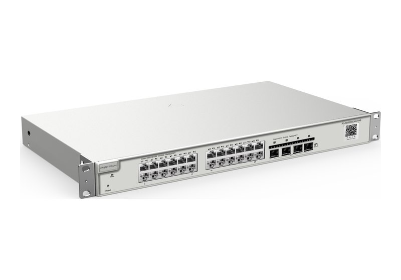 Ruijie RG-NBS3200-24GT4XS, Switch Layer 2+ quản lý Cloud, 24 cổng Gigabit, 4 SFP+ 10G, không PoE