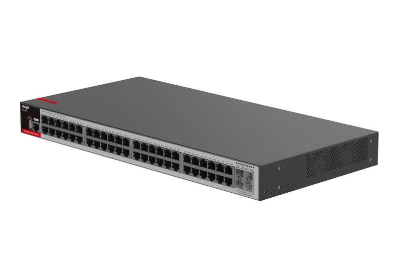 Ruijie RG-S2915-48GT4MS-L, Switch L2+ 48 cổng 10/100/1000BASE-T, 4 cổng SFP 1GE/2,5GE uplink, không PoE