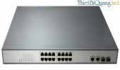 Switch quang PoE 16 Port 10/100/1000Mbps