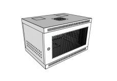 Tủ mạng 6U sâu 400 màu trắng