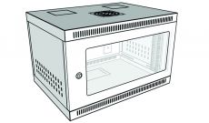 Tủ mạng 6U sâu 400MK màu trắng