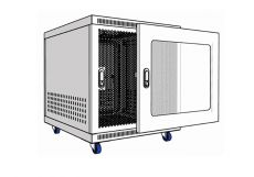 Tủ mạng 10U sâu 500 màu trắng