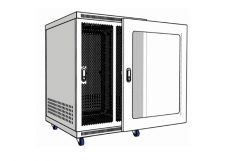 Tủ mạng 15U sâu 600 màu trắng