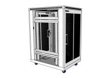 Tủ mạng 20U sâu 800 màu trắng