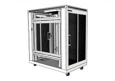 Tủ mạng 20U sâu 1000 màu trắng