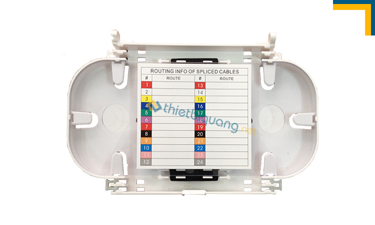 Khay hàn quang dụng chứa các mối hàn trong hộp ODF