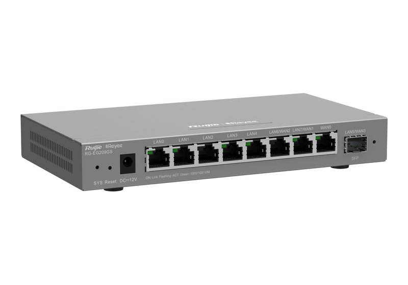 RG-EG209GS nhìn nghiêng từ bên phải, ảnh của hãng