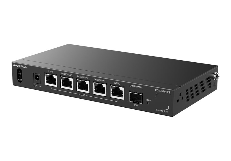 Ruijie RG-EG406XS nhìn nghiêng, ảnh của hãng