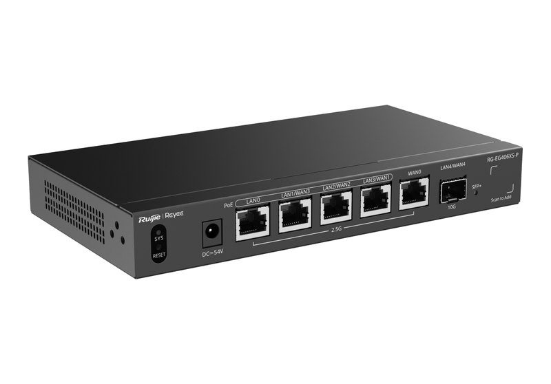 Ruijie RG-EG406XS-P nhìn nghiêng, ảnh của hãng
