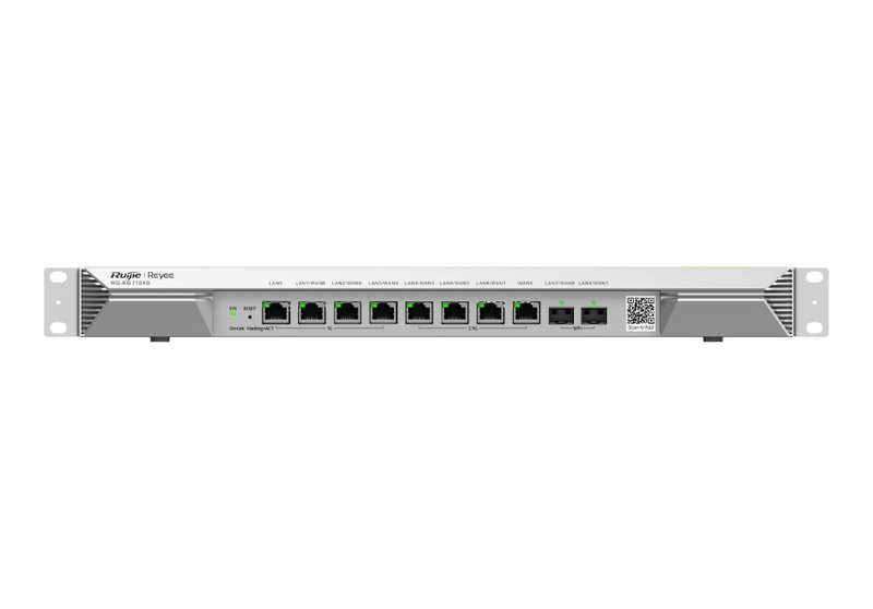 Mặt trước RG-EG710XS với tai rack, ảnh của hãng