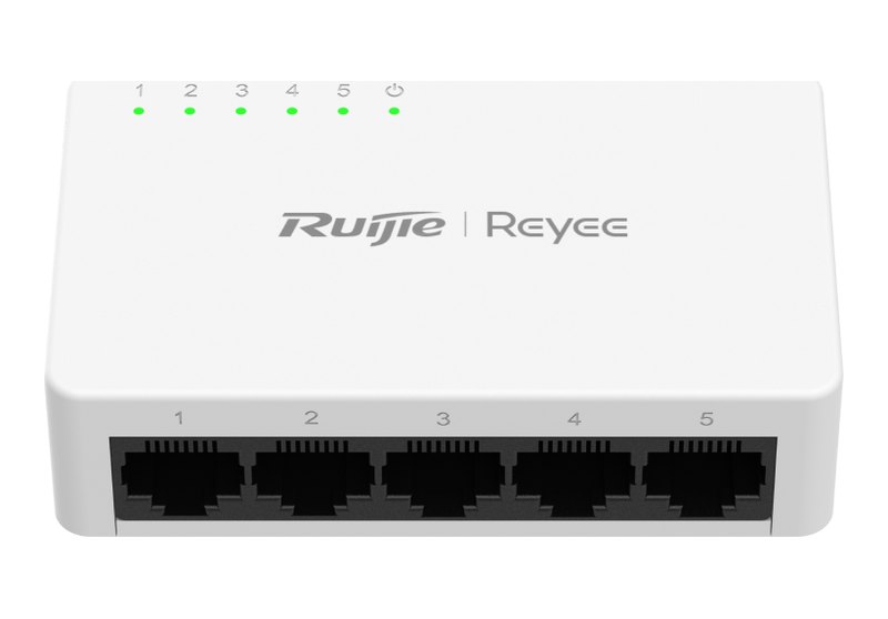 Ruijie RG-ES05F nhìn từ phía trước, ảnh của hãng