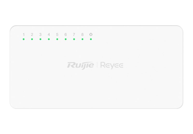 Ruijie RG-ES08F nhìn từ mặt trên, ảnh của hãng