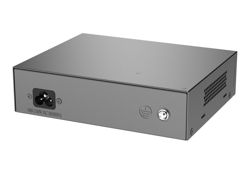 Mặt sau Ruijie RG-ES110FG-P nhìn nghiêng, ảnh của hãng