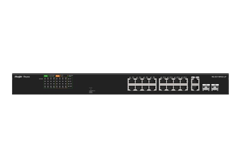 Ruijie RG-ES118FGS-LP mặt trước, ảnh của hãng