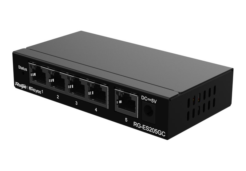 Ruijie RG-ES205GC nhìn nghiêng, ảnh của hãng