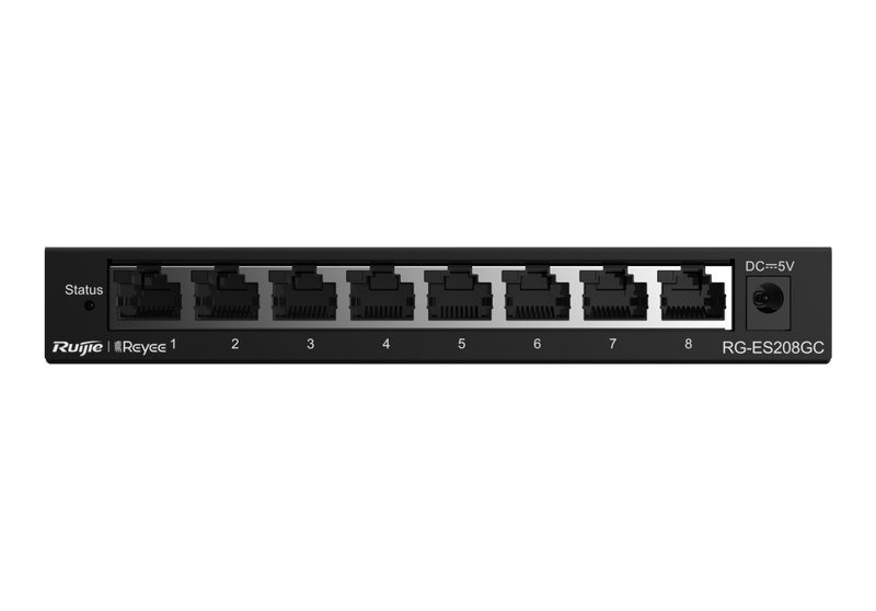 Ruijie RG-ES208GC chính diện, ảnh của hãng