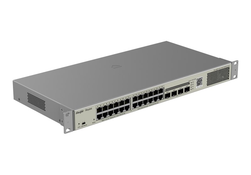 Ruijie RG-NBS3100-24GT4SFP-P-V2 nhìn nghiêng, ảnh của hãng