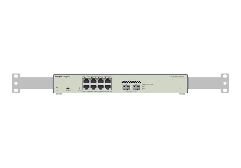 Ruijie RG-NBS3100-8GT2SFP-P-V2 mặt trước, ảnh của hãng