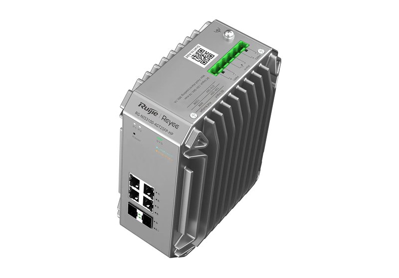Ruijie RG-NIS3100-4GT2SFP-HP nhìn chéo từ trên, ảnh của hãng